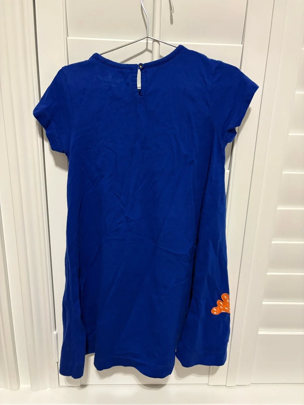Mini Boden Girls Navy Blue Scuba Diver Appliqué Dress